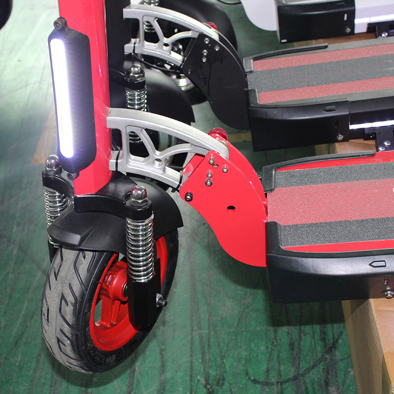 电动滑板车配件铝合金车架 10寸折叠电动车车架定制滑板车零件