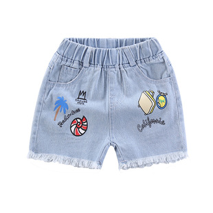 儿童牛仔小短裤