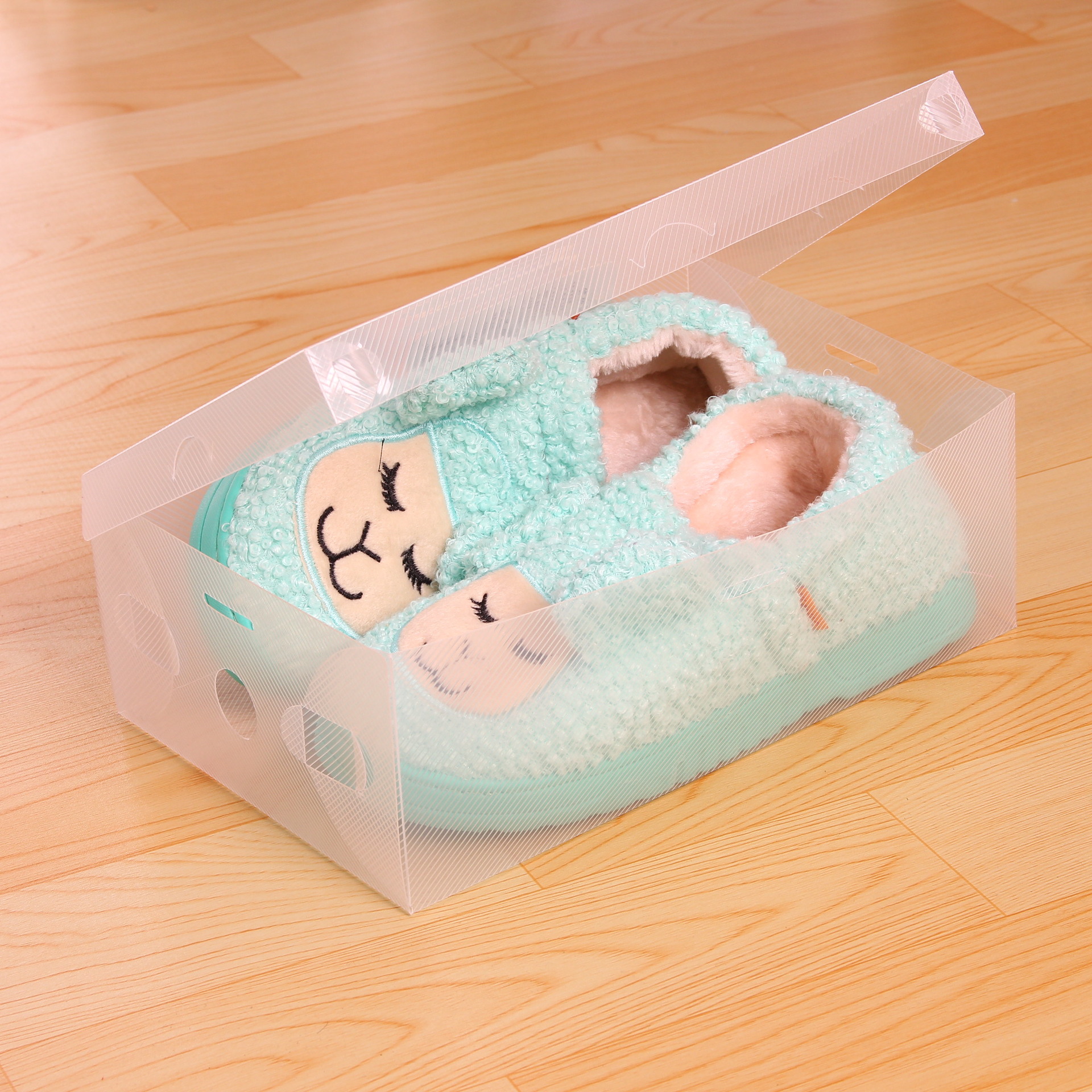 儿童鞋盒批发pp鞋盒儿童塑料鞋盒收纳盒