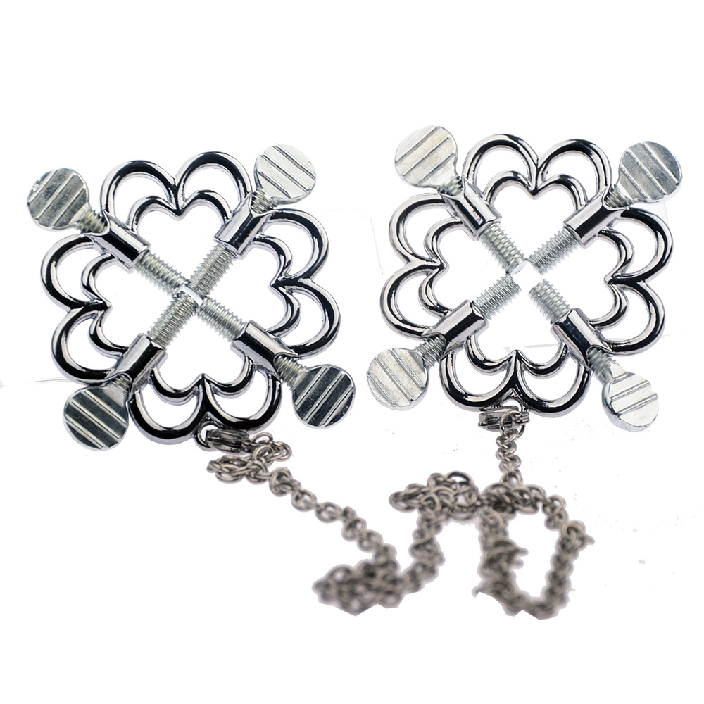 成人情趣用品sm乳夹金属性玩具男女夫妻学生樱花咪咪夹矫正乳夹