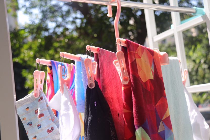 小型挂式晾晒架 折叠旅行宿舍 裤架毛巾内衣袜子晾衣架 收纳夹子