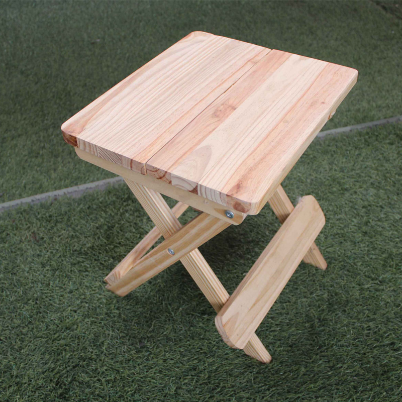 厂家直销美术折叠凳 实木美术写生凳 教育装备木质折叠方凳可定制