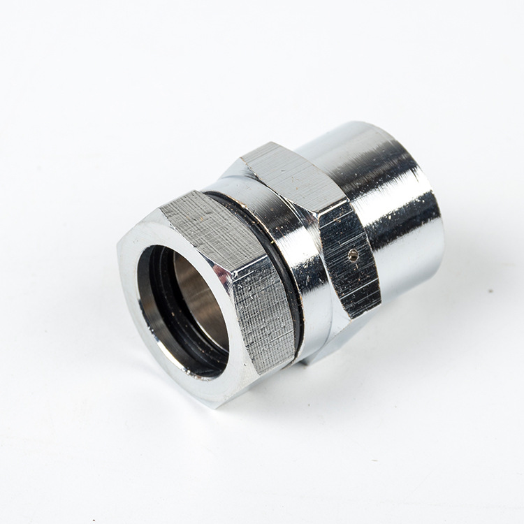 8mm燃气管接头 4分快速螺帽接头全铜免敲波插口