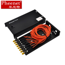 Pheenet菲尼特 8口ST多模满配桌面式光纤终端盒光缆尾纤熔接盒