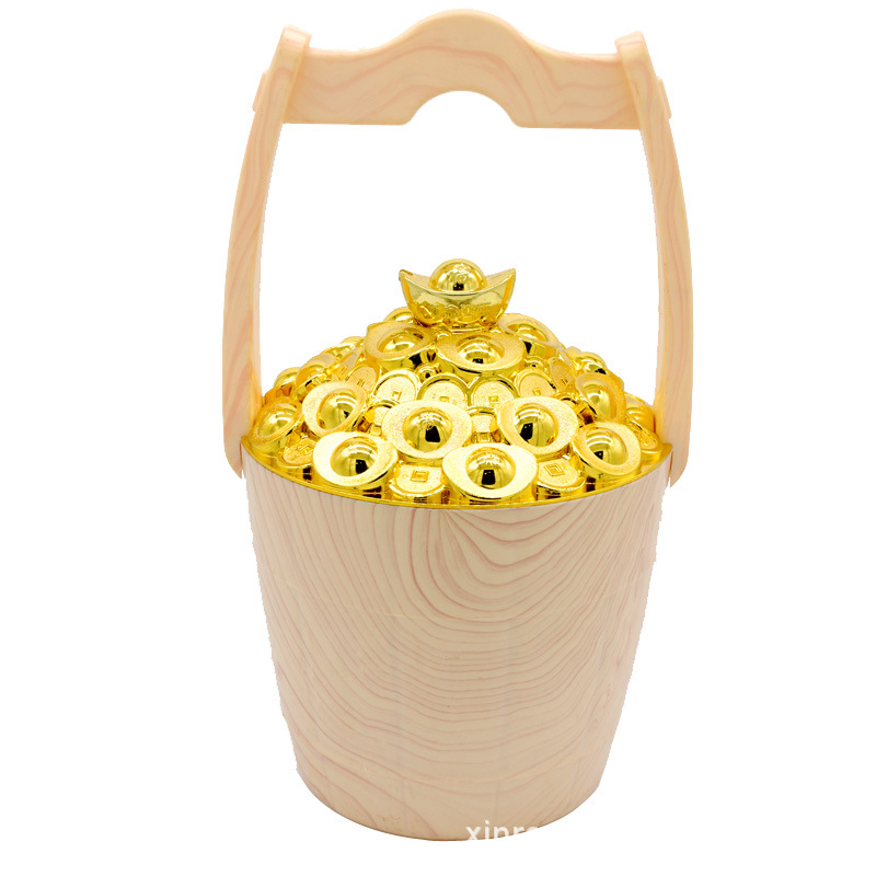 装糖果大桶元宝金桶元宝糖果桶第一桶金新年一桶金礼品桶