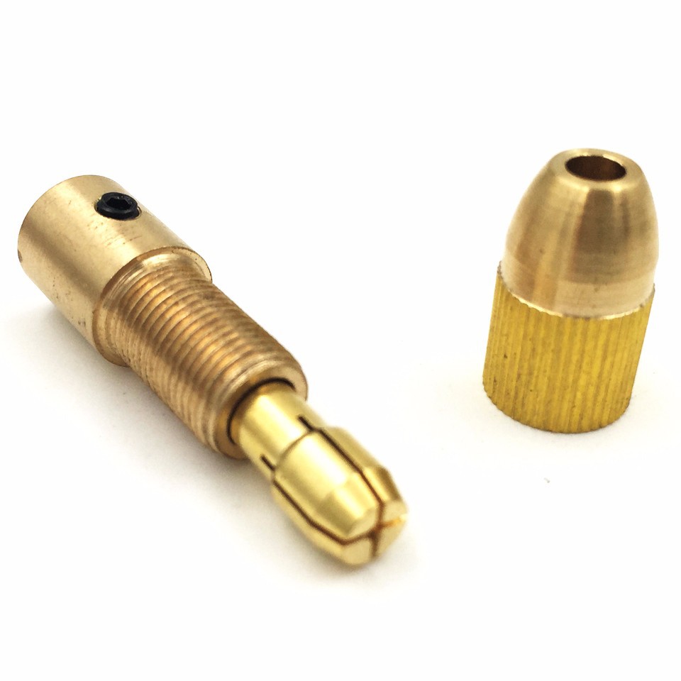 微型电钻自紧钻夹头 小电钻钻头夹 手电钻小电磨木工黄铜钻夹夹头