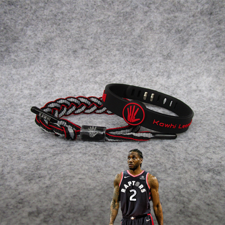 nba篮球球星科比詹姆斯韦德艾弗森伦纳德鞋带可调手链手环两条装