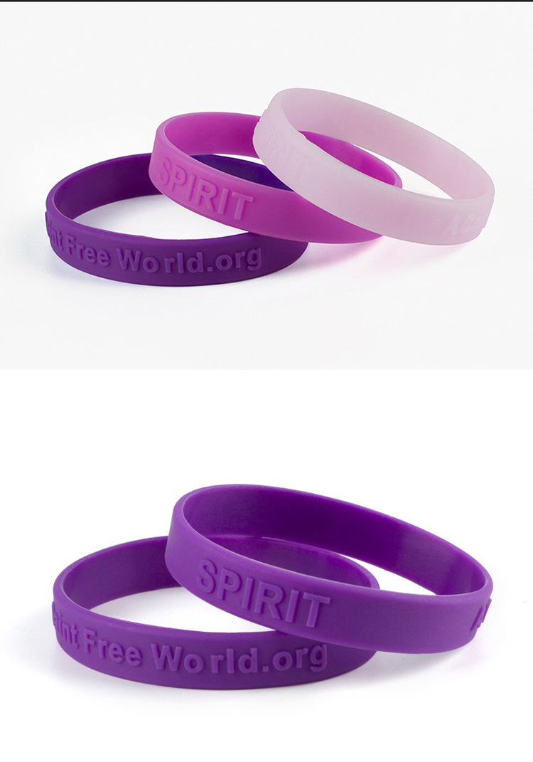 不抱怨的世界紫手环 硅胶手环 男女手环 不抱怨紫手环 手腕带带卡