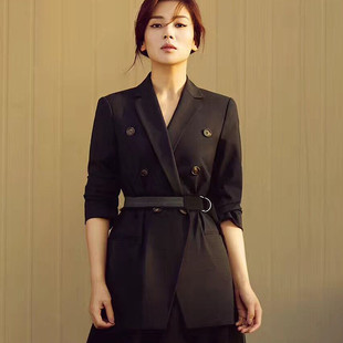 2018秋新款刘涛明星同款休闲韩版chic职业西装外套时尚正装西服女