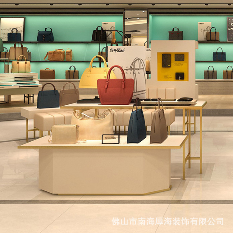 定制金利来品牌包包展示架时尚设计手提包展示架包包店橱窗展示架