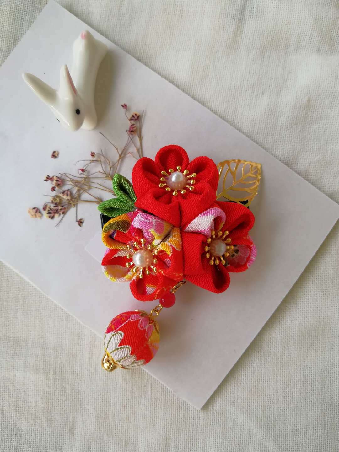 成品现货和风布花边夹和服浴衣配饰cos发饰日式发饰古风配饰