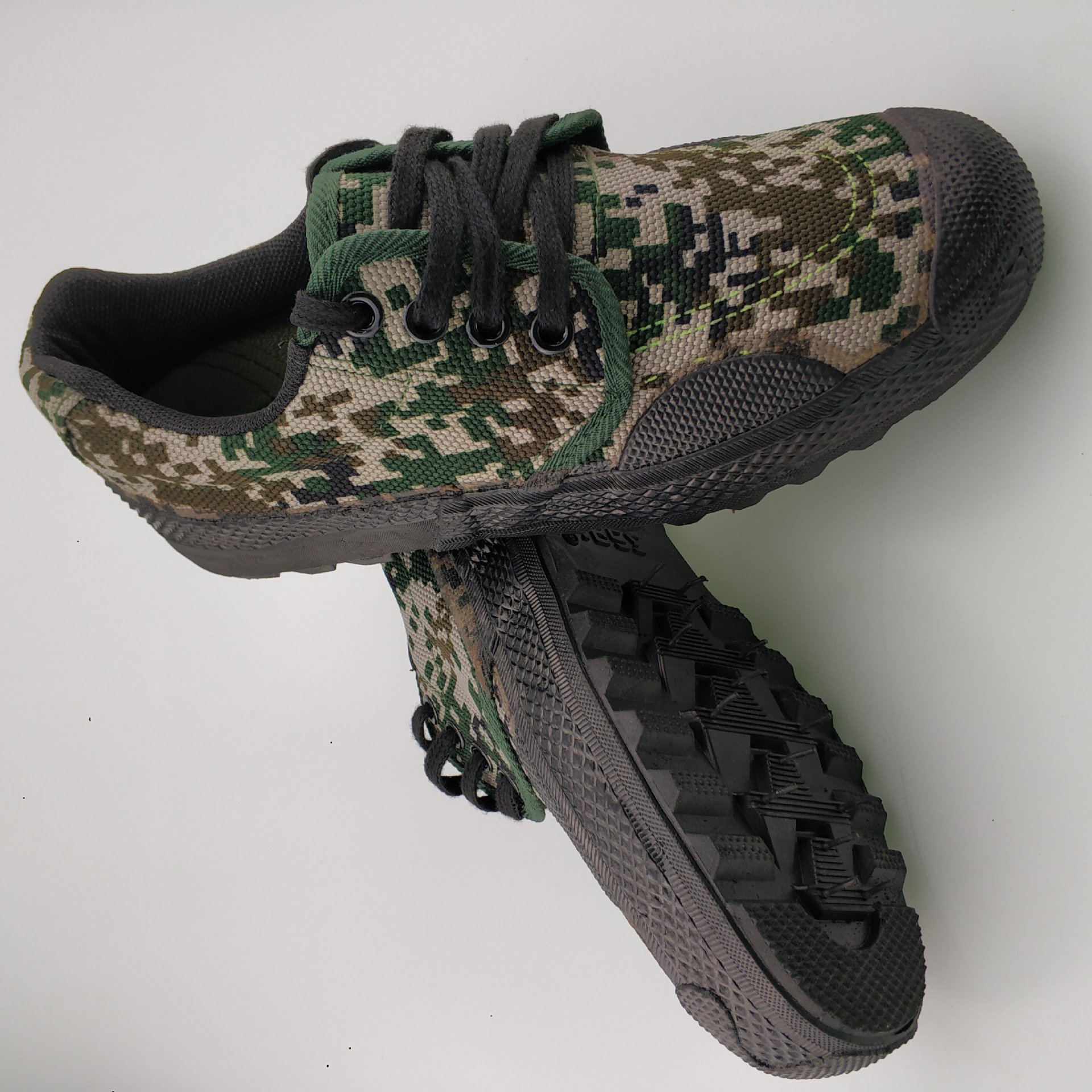 解放鞋男女军鞋军训迷彩鞋女07作训鞋帆布胶鞋工地耐磨劳动劳保鞋