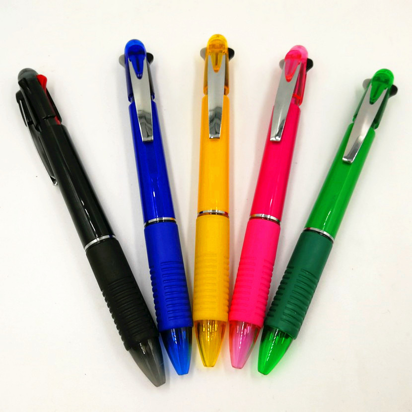 韩国糖果8色彩色透明杆圆珠笔涂鸦笔学生圆珠笔厂家批发八色笔