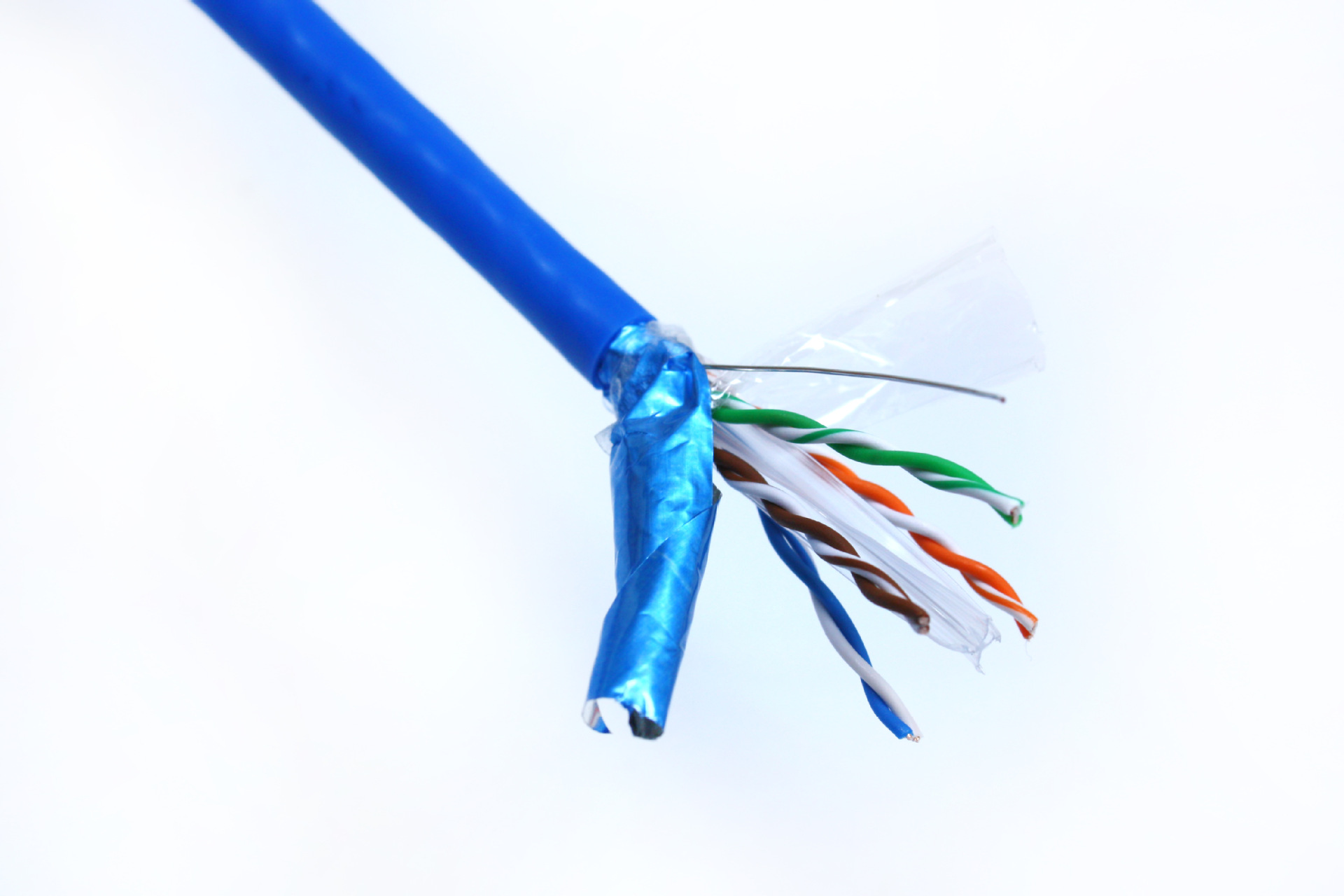 批发六类单屏蔽双绞线无氧铜国标网线305米监控网线 上海生产厂家