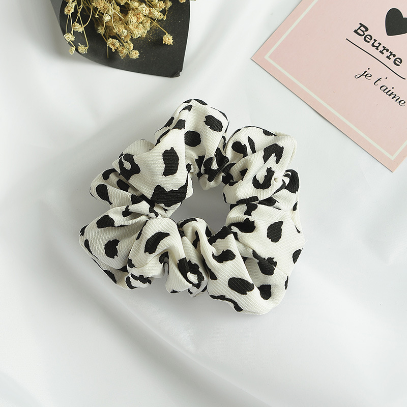 Hot Sale at AliExpress Eaby Amazon Wish Supply Leopard Print Large Intestine Ring European and American Hair Accessories Cross-Border Headdress Wholesale