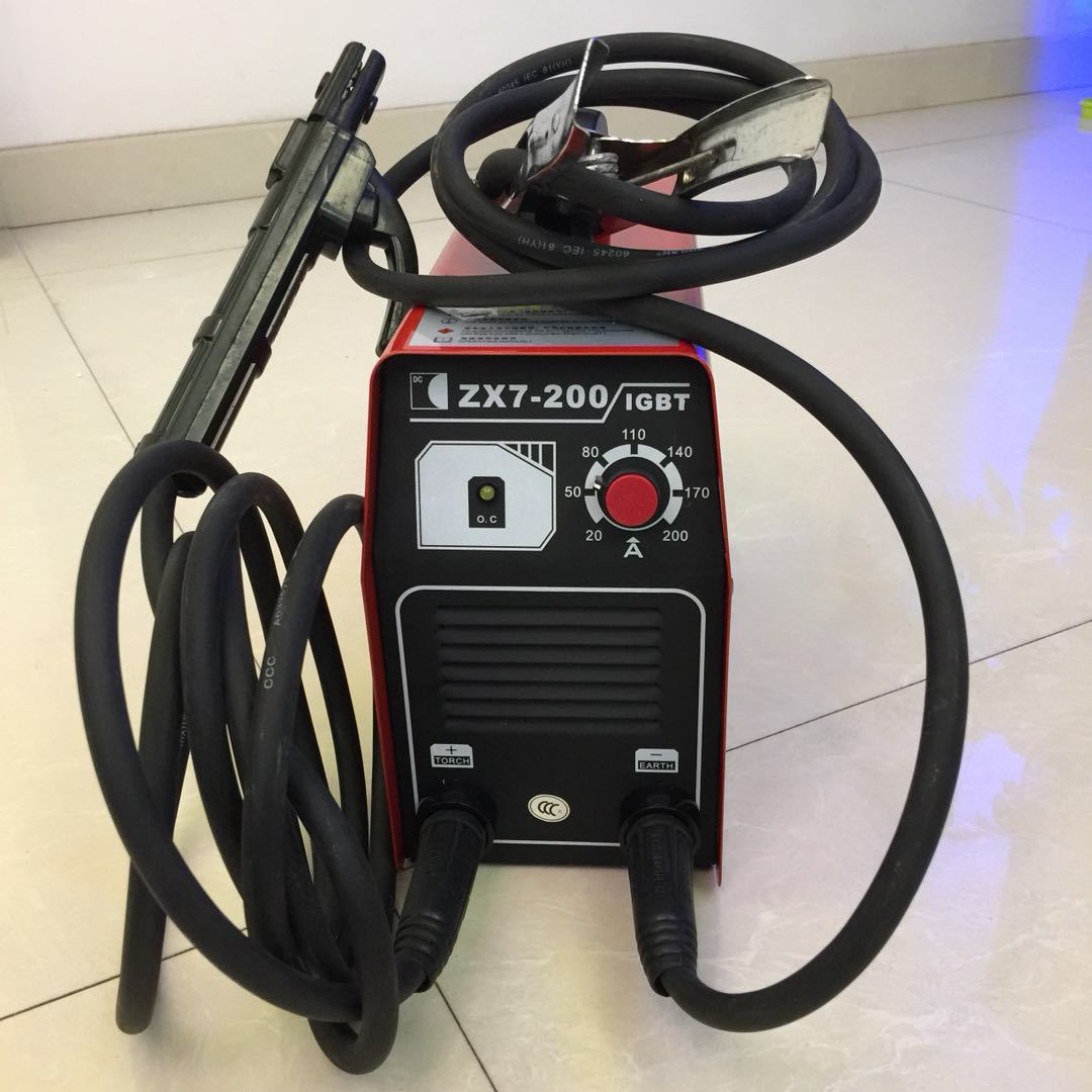 zx7-200逆变直流铜芯单相220v轻便电焊机 手提家用小型弧焊机