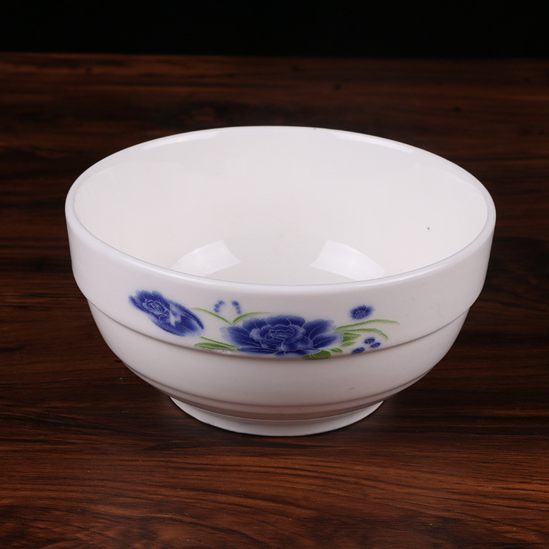 山西釉中彩护边碗 促销赠品米饭碗 超市酒店护边碗多尺寸可选