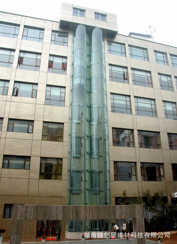 5 5,6 6弧形钢化夹胶玻璃 观光电梯 明框玻璃幕墙 热弯玻璃厂