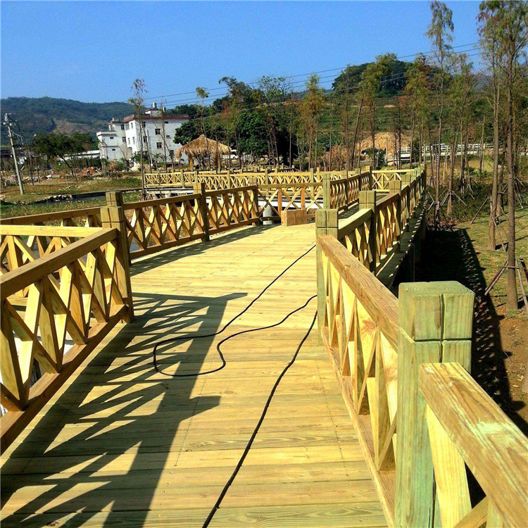 厂家直销防腐木木桥工程承包户外景观木桥公园庭院小桥产地货源