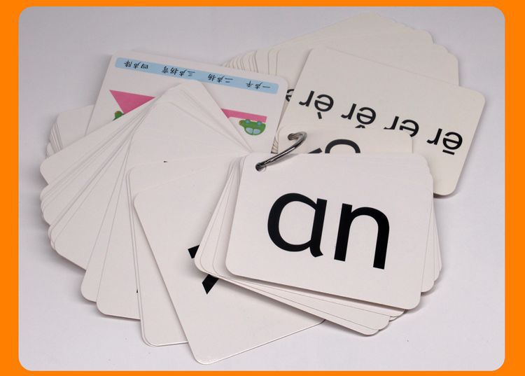 拼音卡儿童启蒙学拼音学前班一年级教学教具撕不破幼儿园拼音卡片