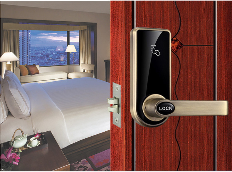 深圳源头厂家 酒店宾馆智能锁 豪华公寓电子门锁 校园刷卡感应锁