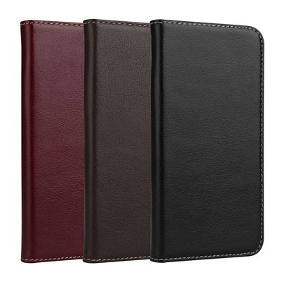 厂家直销iphonex耗牛皮智能休眠款iphone10荔枝纹支架手机壳适用