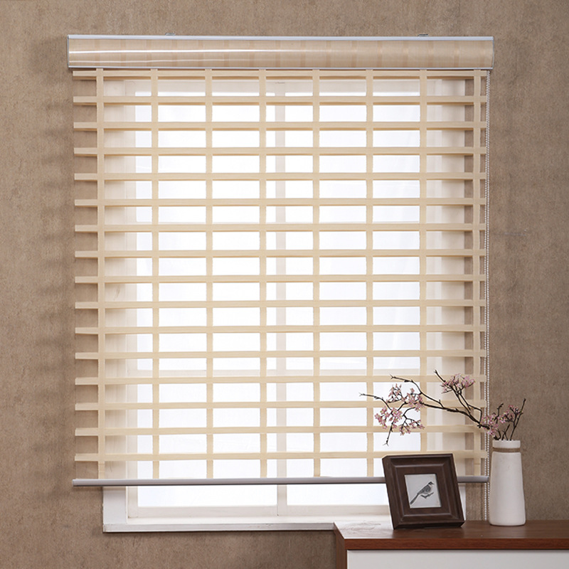 Factory Supply Wholesale Custom Chinese Louver Curtain Living Room Study Bedroom Shading Lifting Electric Curtain