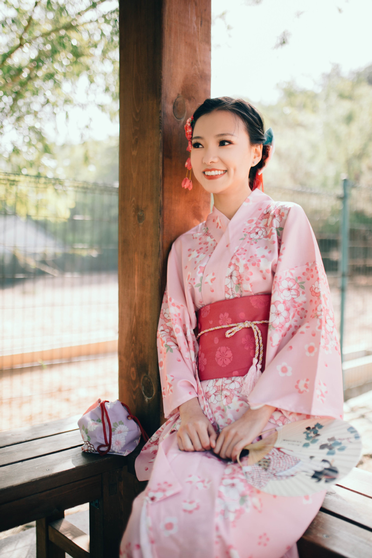 樱之美现货日本樱花和服女日式和风复古改良版和服女