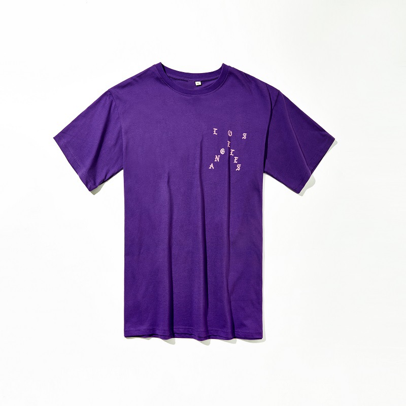 2021复古ins同款侃爷pablo城市限定t恤ky街头潮牌宽松男女短袖