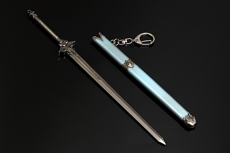现货魔道祖师蓝忘机避尘剑魏无羡金凌剑22cm动漫武器模型周边摆件