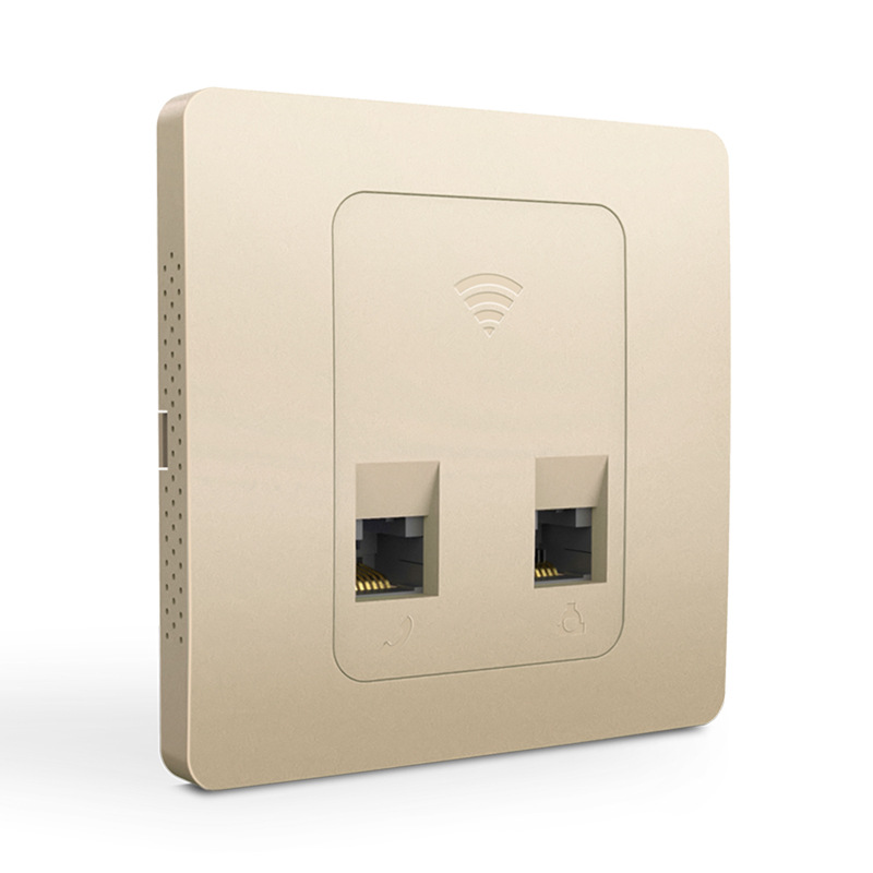 墙壁式无线ap嵌入式86型面板路由器酒店别墅企业wifi覆盖poe供电