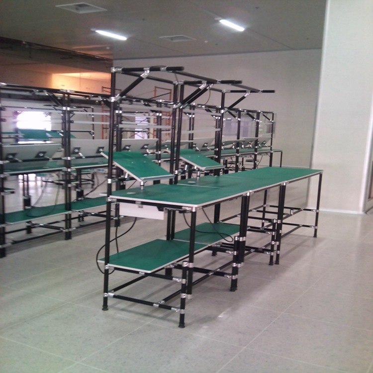 独立精益管手机生产线工作台组合式柔性管生产线