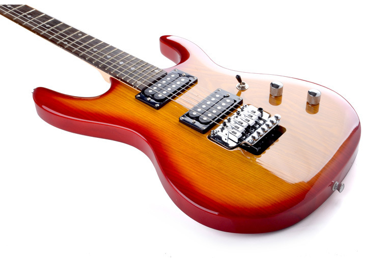 新款双摇电吉他g7 双双拾音器 水曲柳琴体 24品 电箱吉他厂家批发