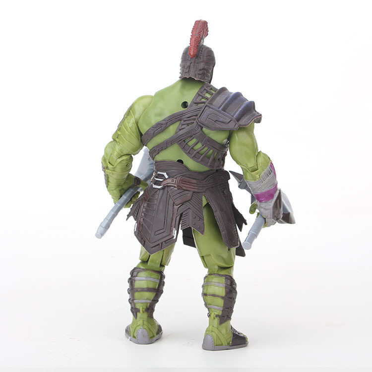 雷神3诸神黄昏角斗版绿巨人 战锤 头盔关节可动玩偶模型摆件