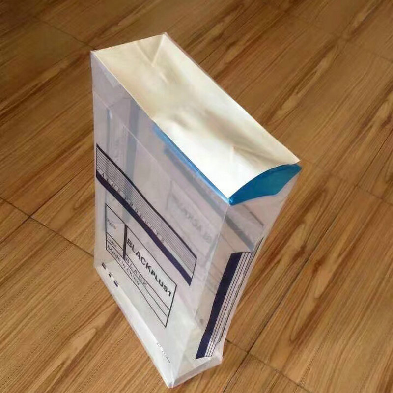 透明彩印建材用阀口袋 夹膜防潮防漏工业包装袋聚乙烯方底阀口袋