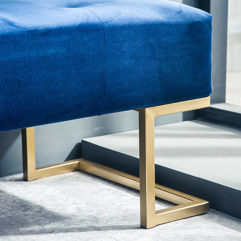 北欧简约铁艺客厅门口换鞋凳时尚客厅布艺长椅长凳床尾凳 定做