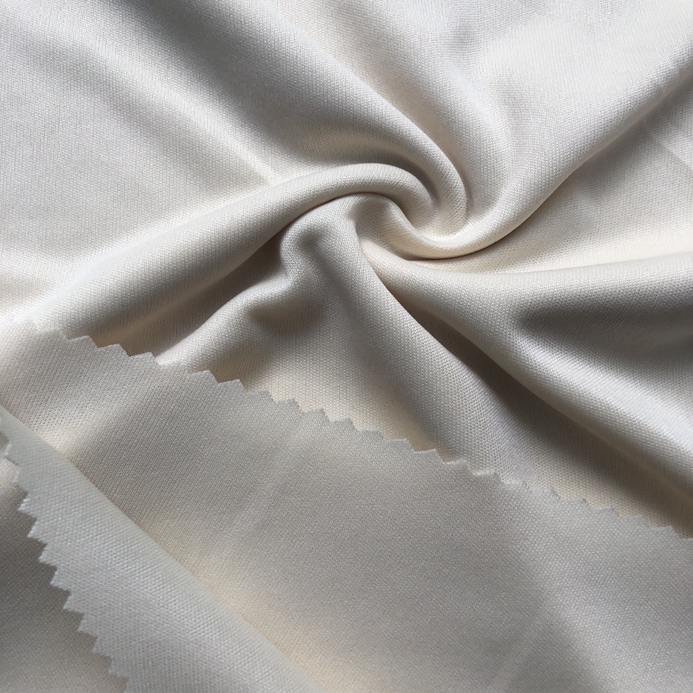 厂家热销75d双面布针织平纹布运动服装面料吸湿排汗冷感抗菌功能