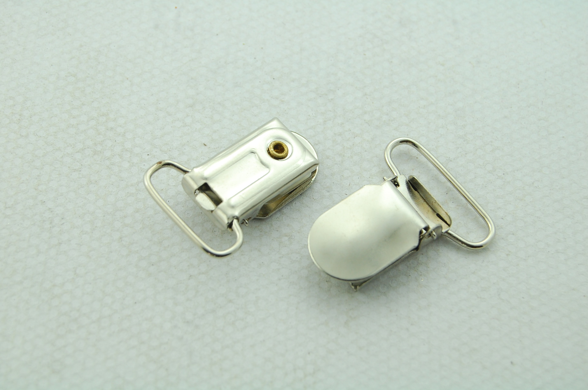 dy-yzk-10不锈钢金属鸭嘴夹 箱包长方鸭嘴扣 镀镍五金背带夹定做