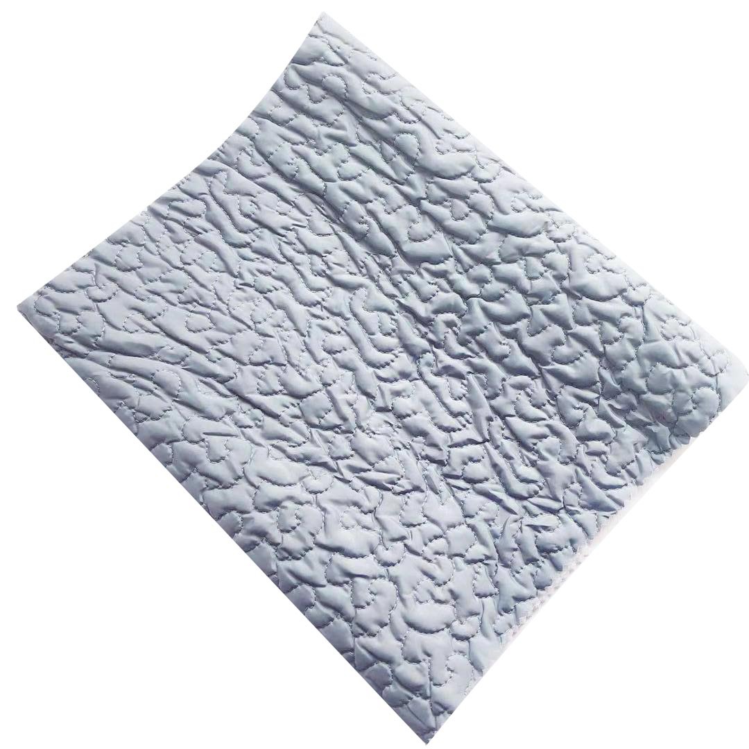 绗缝绗绣 秋装加厚保暖 麻花花型 网布起泡 多层 秋冬服装家纺