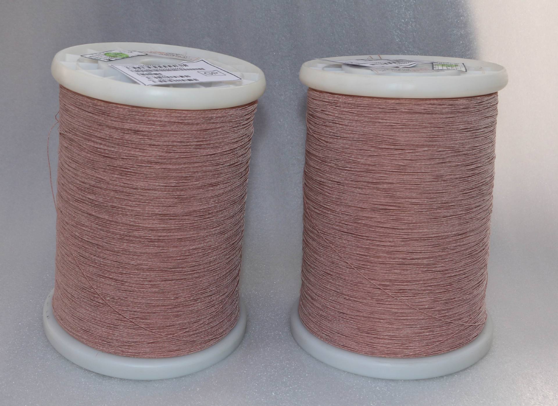 无线充电线圈用热风自粘丝包线/ustc 丝包绞合线 0.10mm*(2~3000)