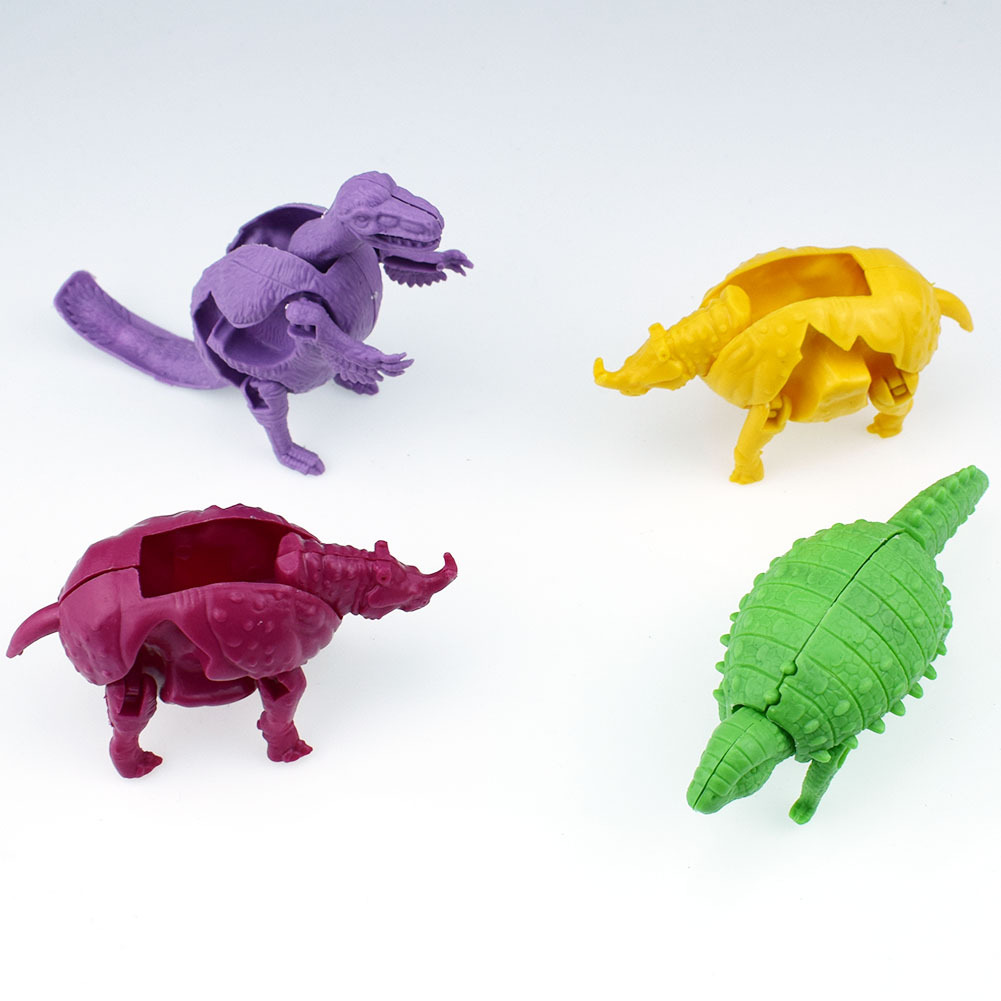 四款动物变形蛋犀牛恐龙变形蛋玩具扭蛋机玩具速卖通亚马逊货源