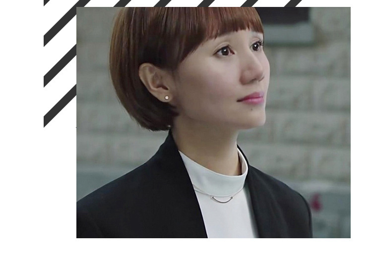 我的前半生唐晶袁泉同款项链玫瑰金彩金钛钢项链女短款配饰锁骨链