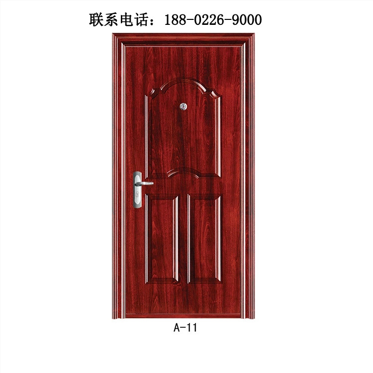 简约喷塑门钢质进户门现代简约平开家居用门镂空防盗门楼房房间门