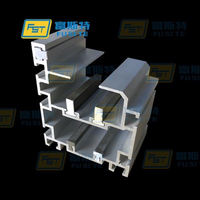 优质重型倍速链铝型材100*118三倍速导轨铝型材 钢质耐磨条铝型材