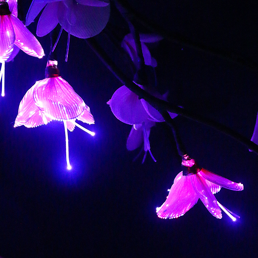 星空花朵全花朵发光 发光光纤花朵 夜光光纤发光玫瑰花 厂家批发