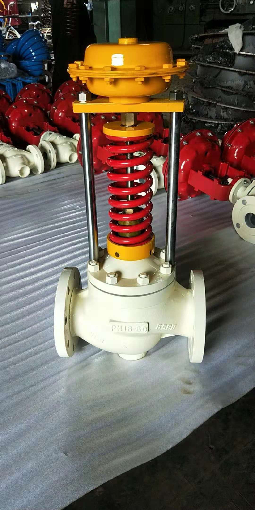 供应zjhp-16c dn125气动单座调节阀 单座调节阀 温州气动调节阀门