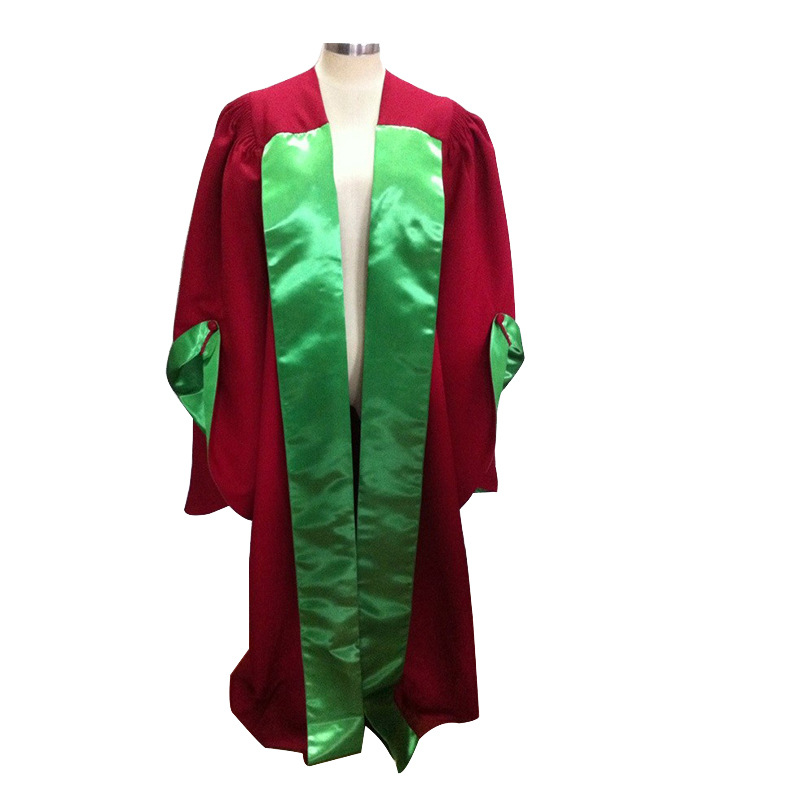 英式博士服 欧美大学毕业礼服 博士袍 logo定制 豪华服饰