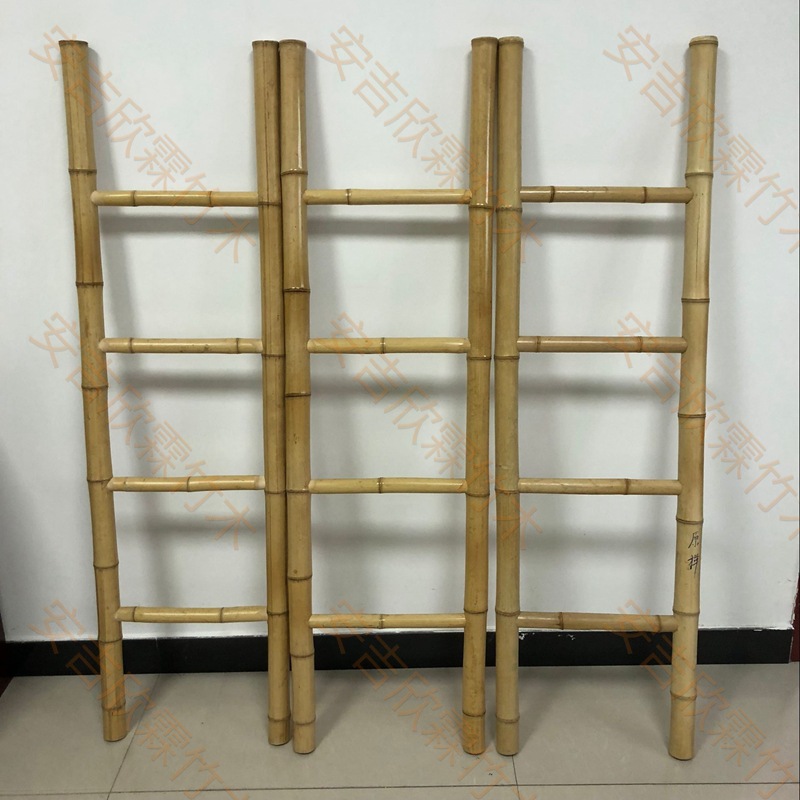 工厂出口竹梯 竹架子 装饰用竹楼梯 竹毛巾架 置物架 花园晾晒架