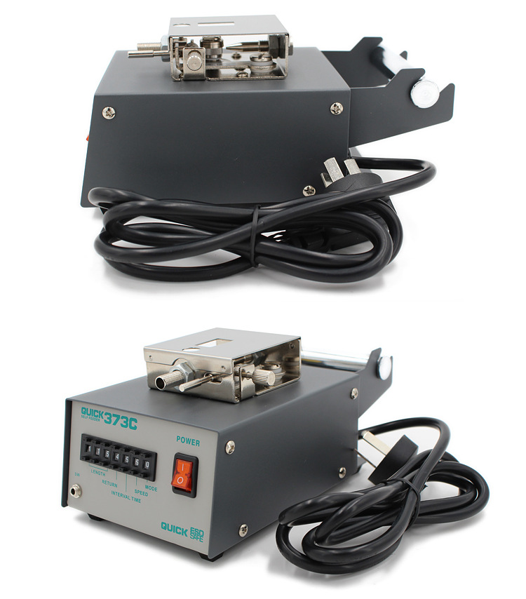 正品快克373c自动出锡机quick全自动出锡装置带出锡导管焊锡机器