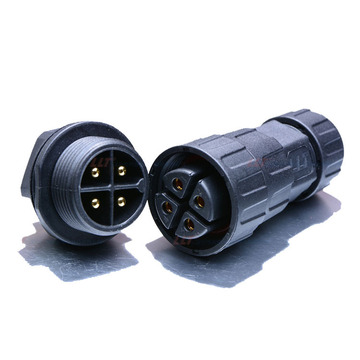 利路通-m25公针后装4芯园林景观专用防水接头户外路灯航空插头